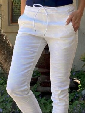 BEVY FLOG Shely Pant in White Snake Print Size 30